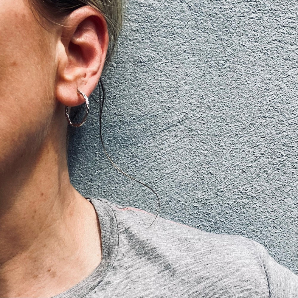 HOOP ART Ohrringe Silber