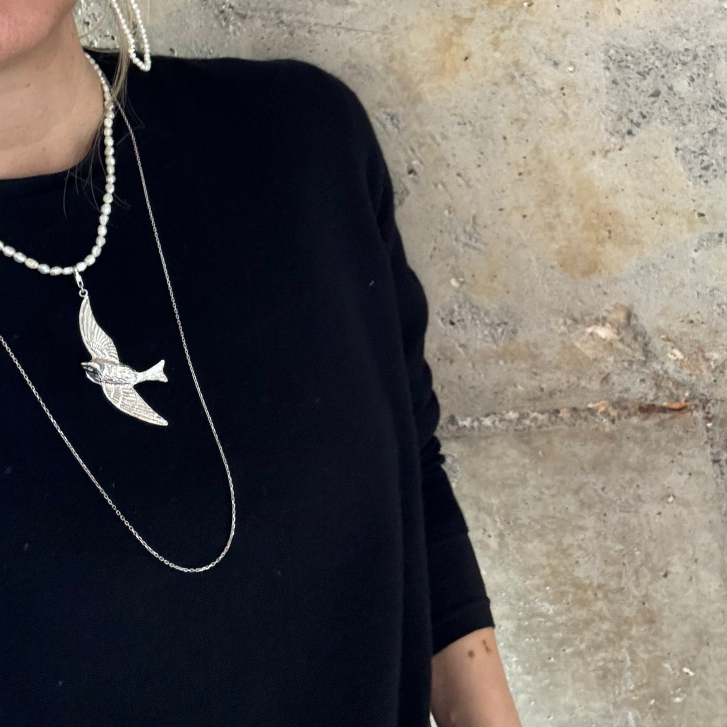 PEACE Charm Silber Anhänger