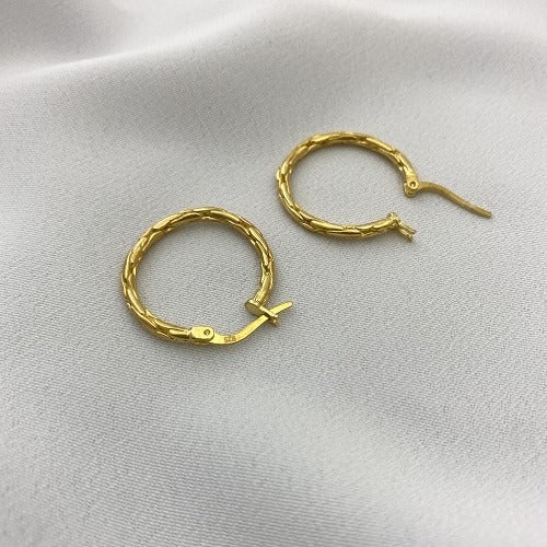 HOOP ART Ohrringe Gold