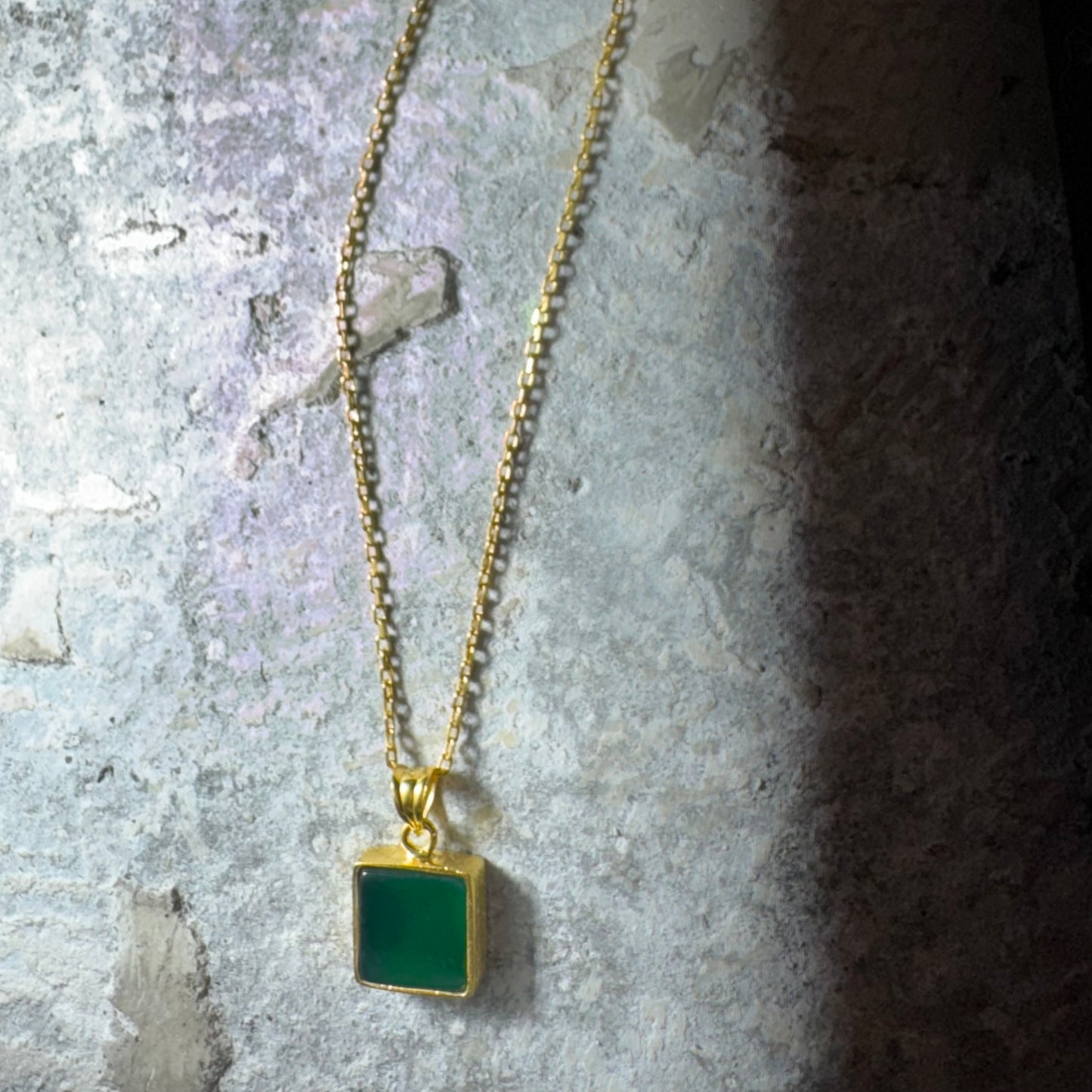 JADE kette gold