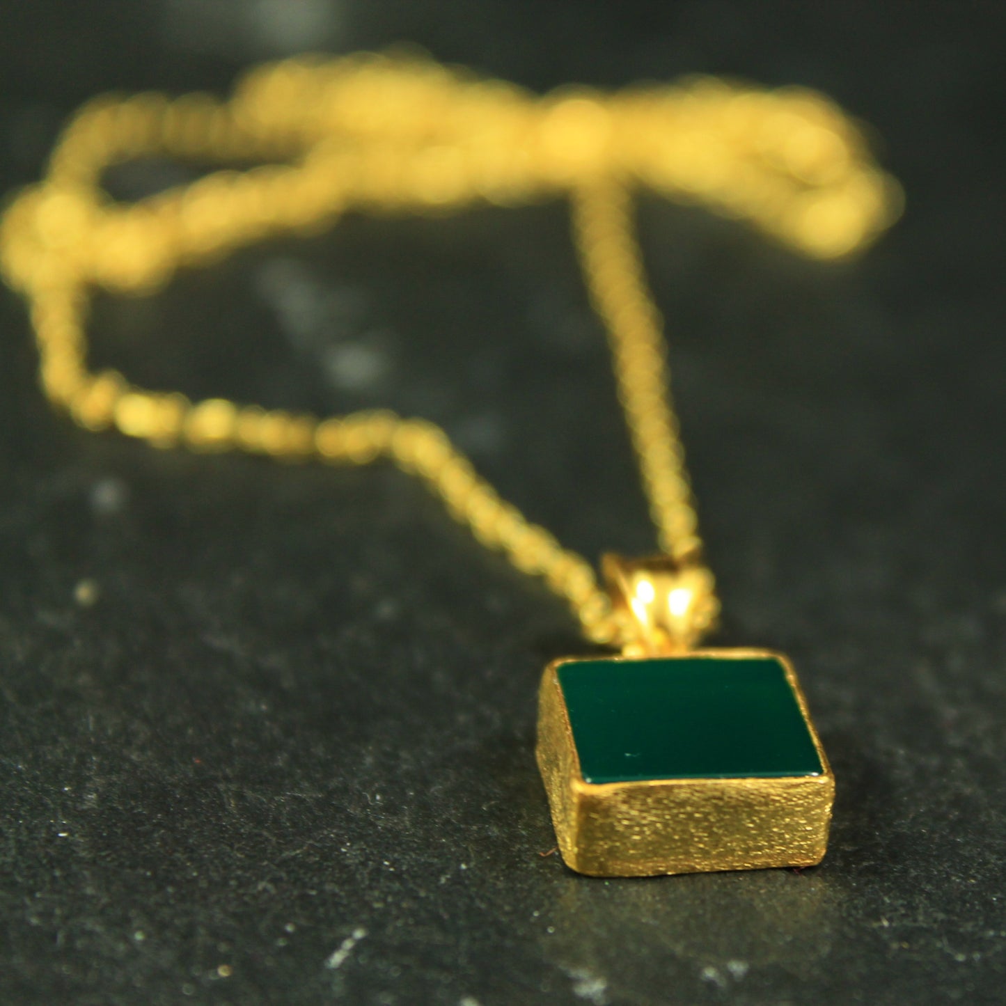 JADE kette gold