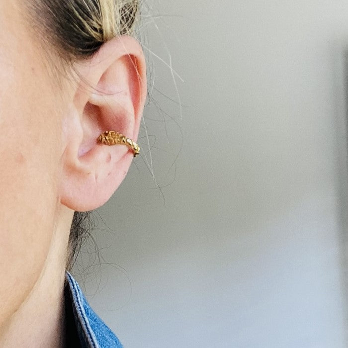 SNAKE Ear Cuff Gold