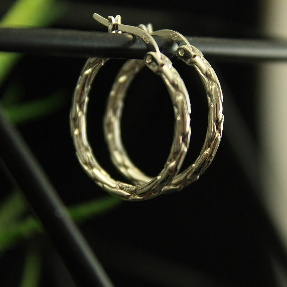 HOOP ART Ohrringe Silber