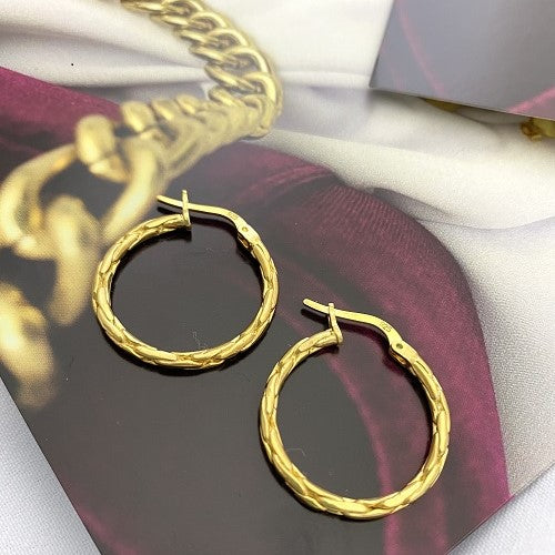 HOOP ART Ohrringe Gold