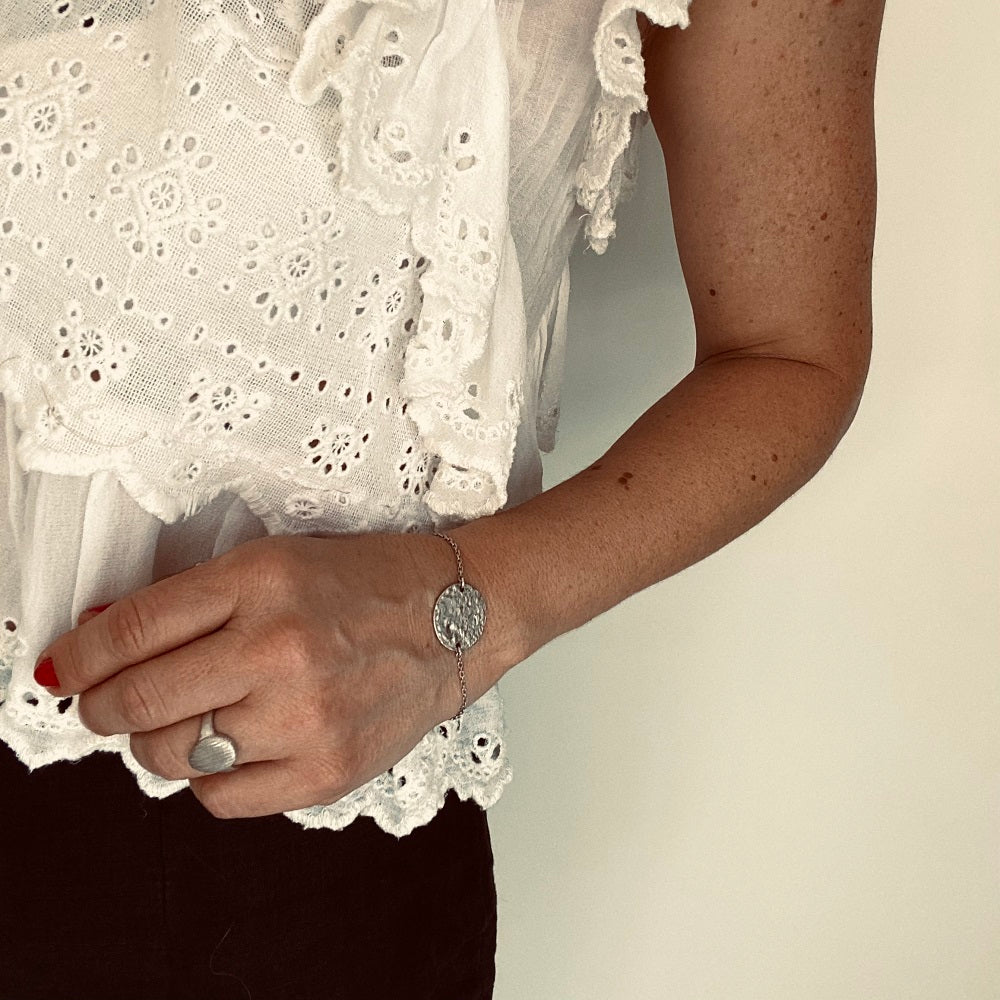 PLATE Armband Silber