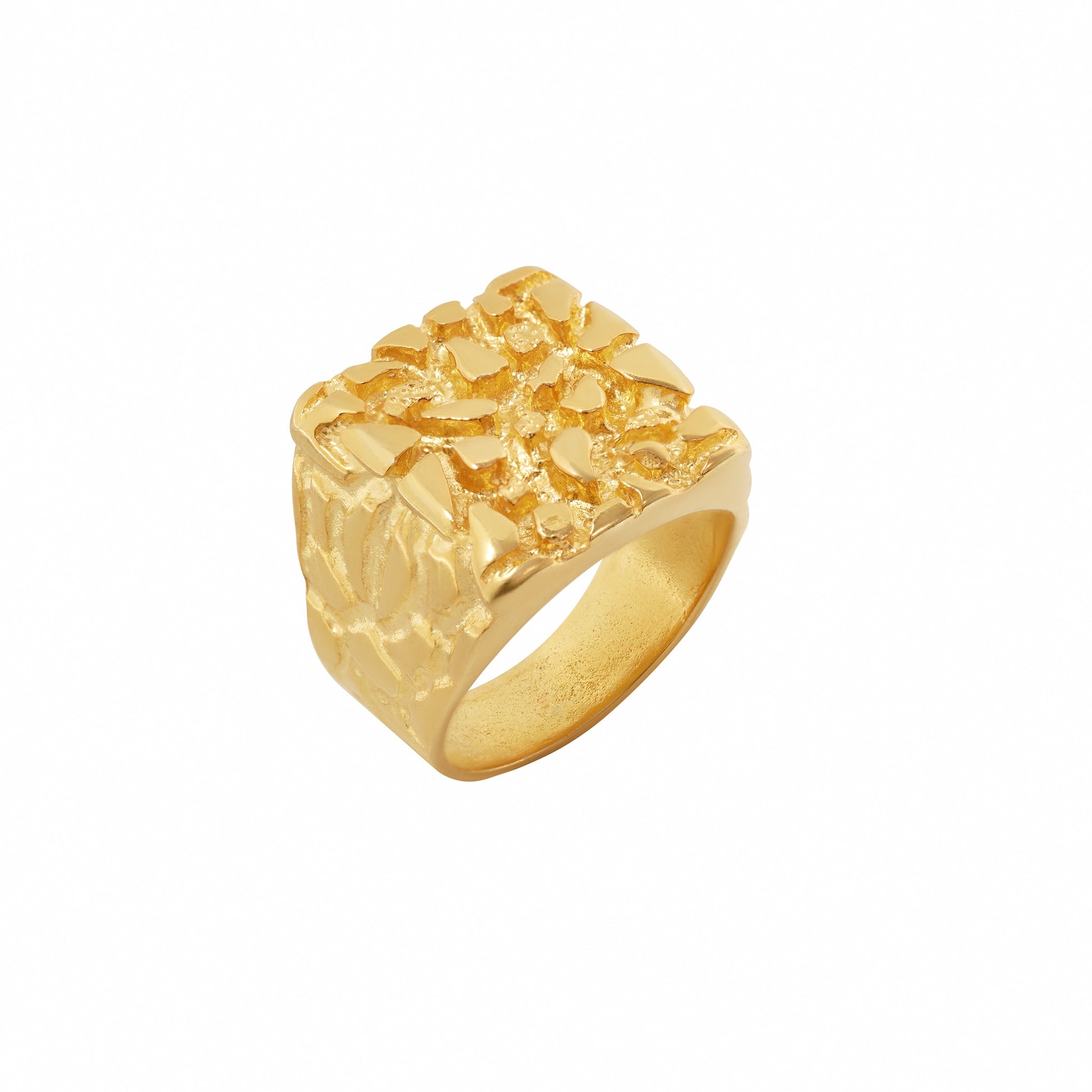 FLAT Ring Gold Handmade by MYMigma