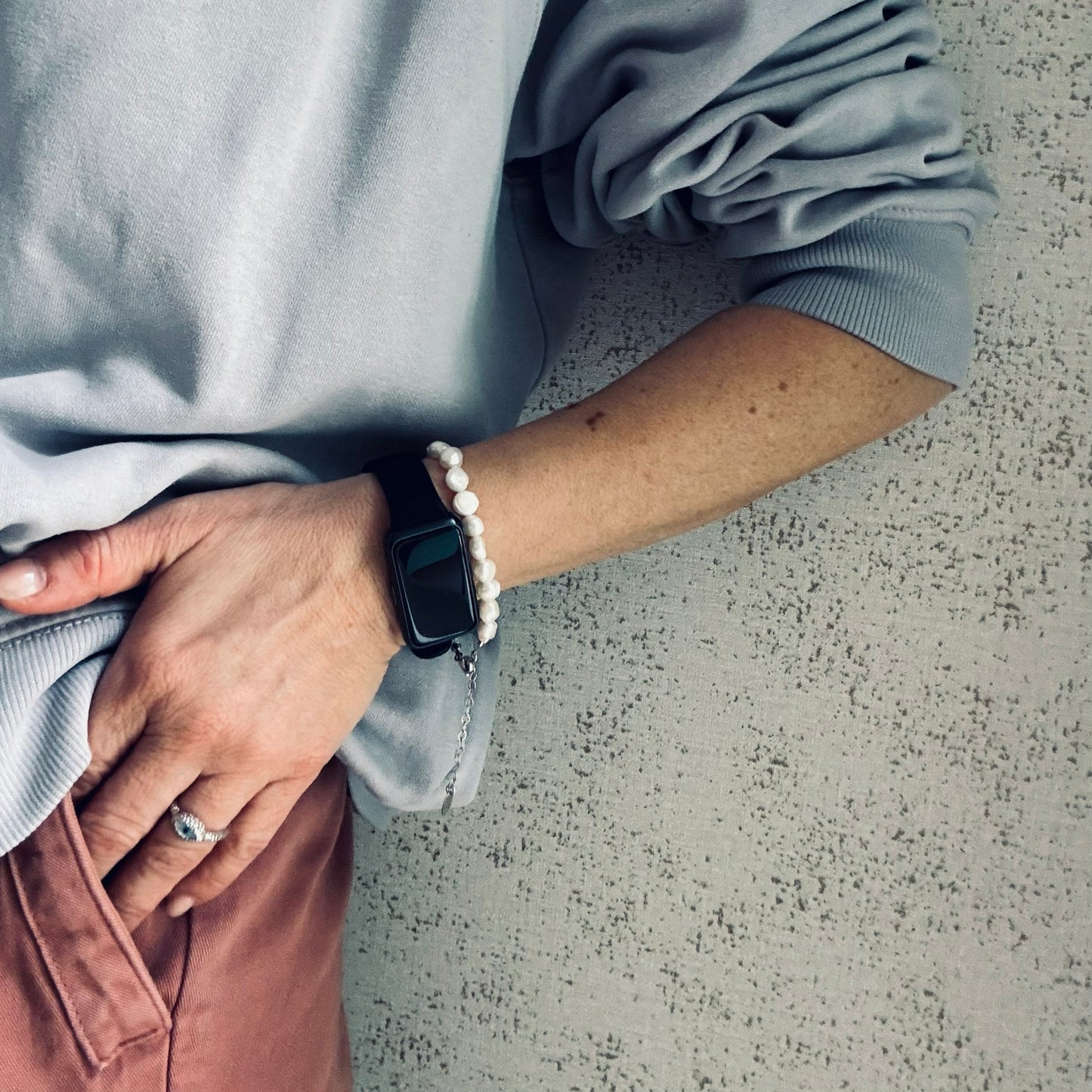 KERN Perlenarmband Silber