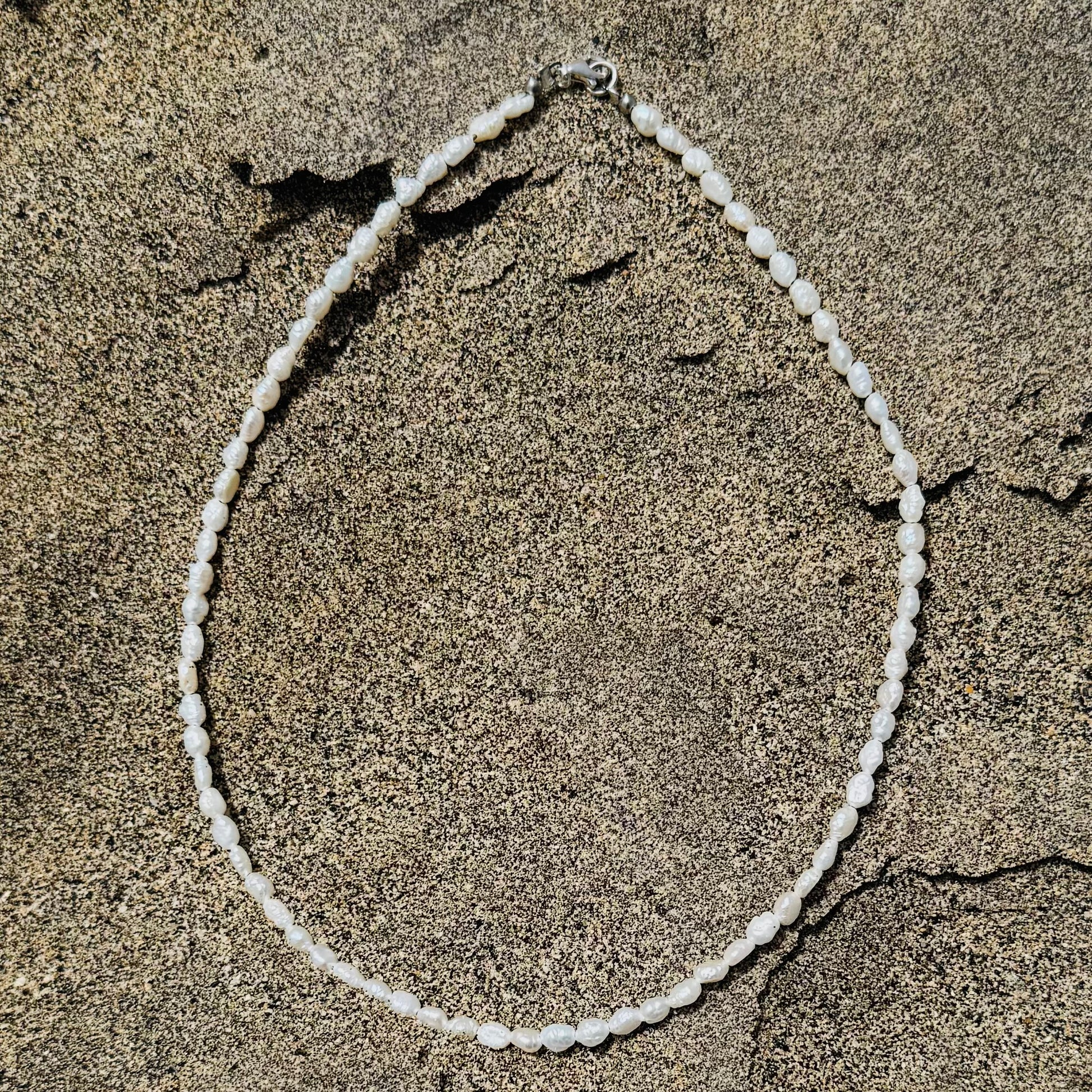 Perlenkette Silber by MYMigma