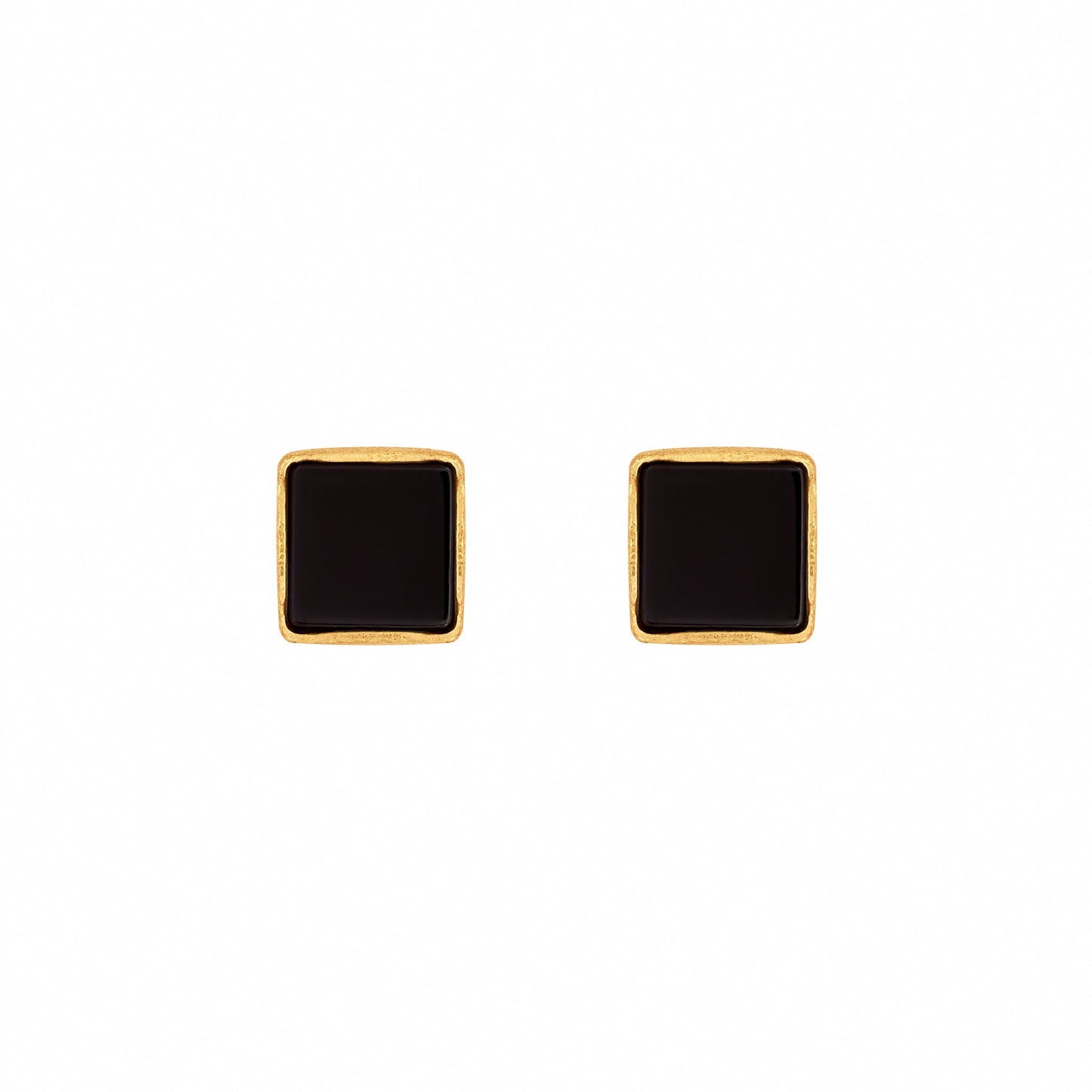 ONYX Ohrringe Gold Handmade by MYMigma