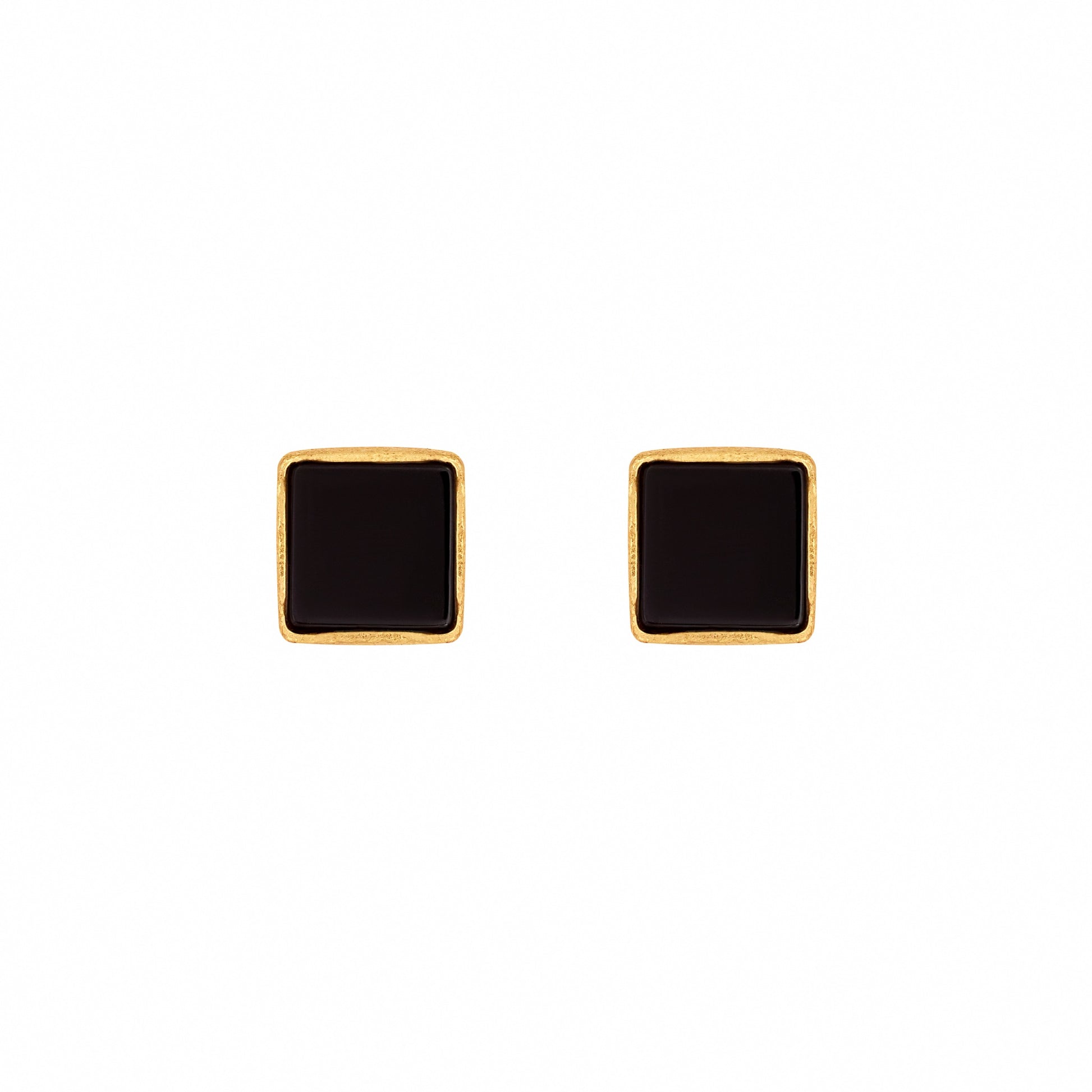 ONYX Ohrringe Gold Handmade by MYMigma