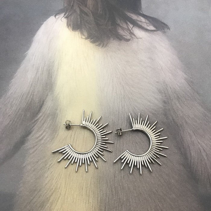 SUN Ohrringe Silber