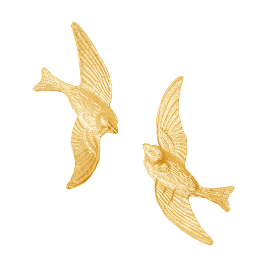 PEACE Ohrringe Gold