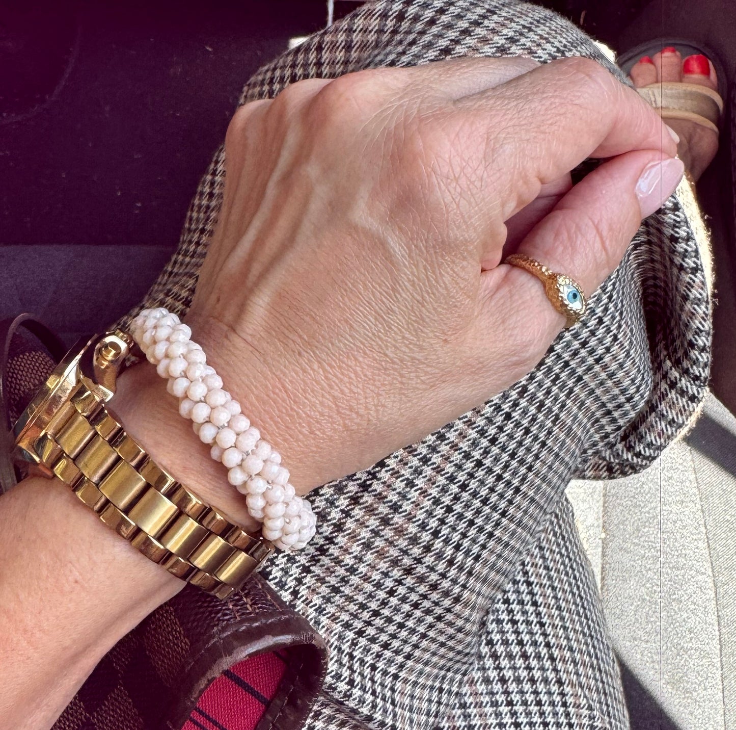 ASTER Armband Beige