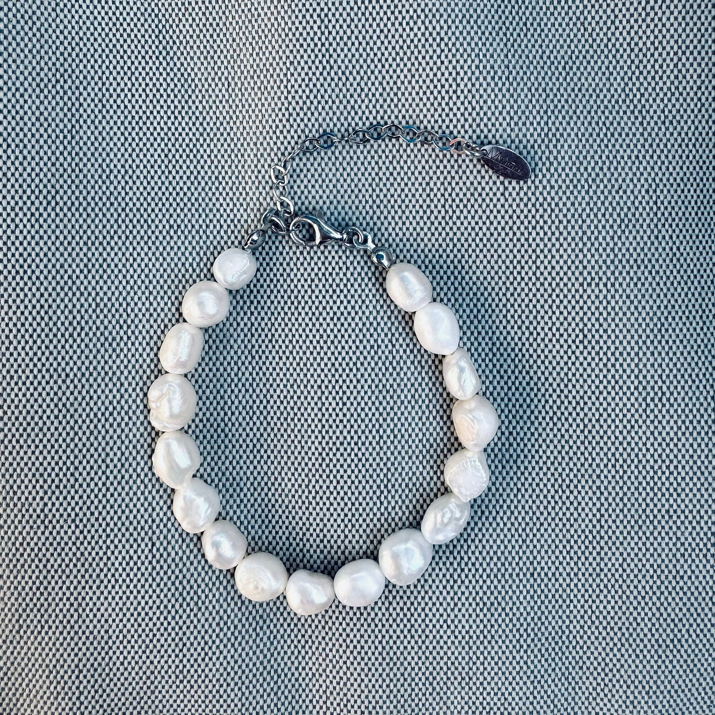 KERN Perlenarmband Silber