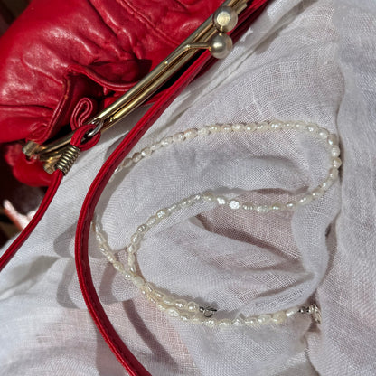 Perlenkette Silber by MYMigma