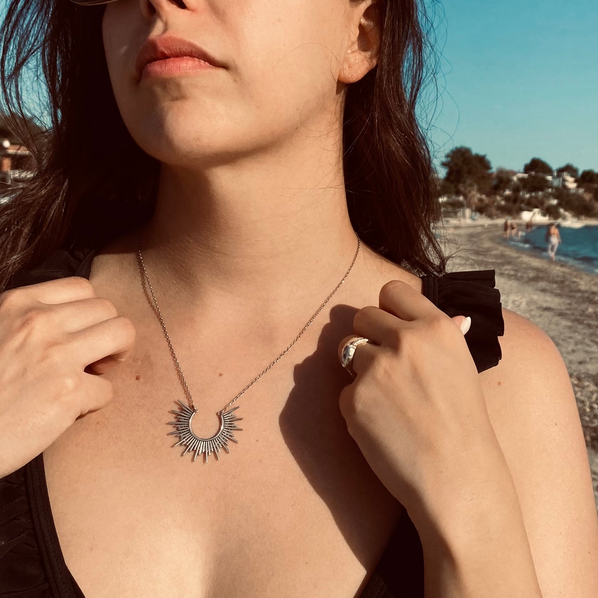 SUN Kette Silber handmade by MYMigma