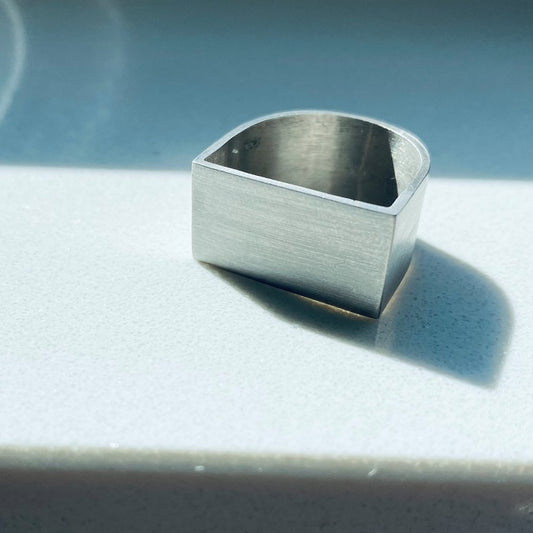 STAMP Ring Silber