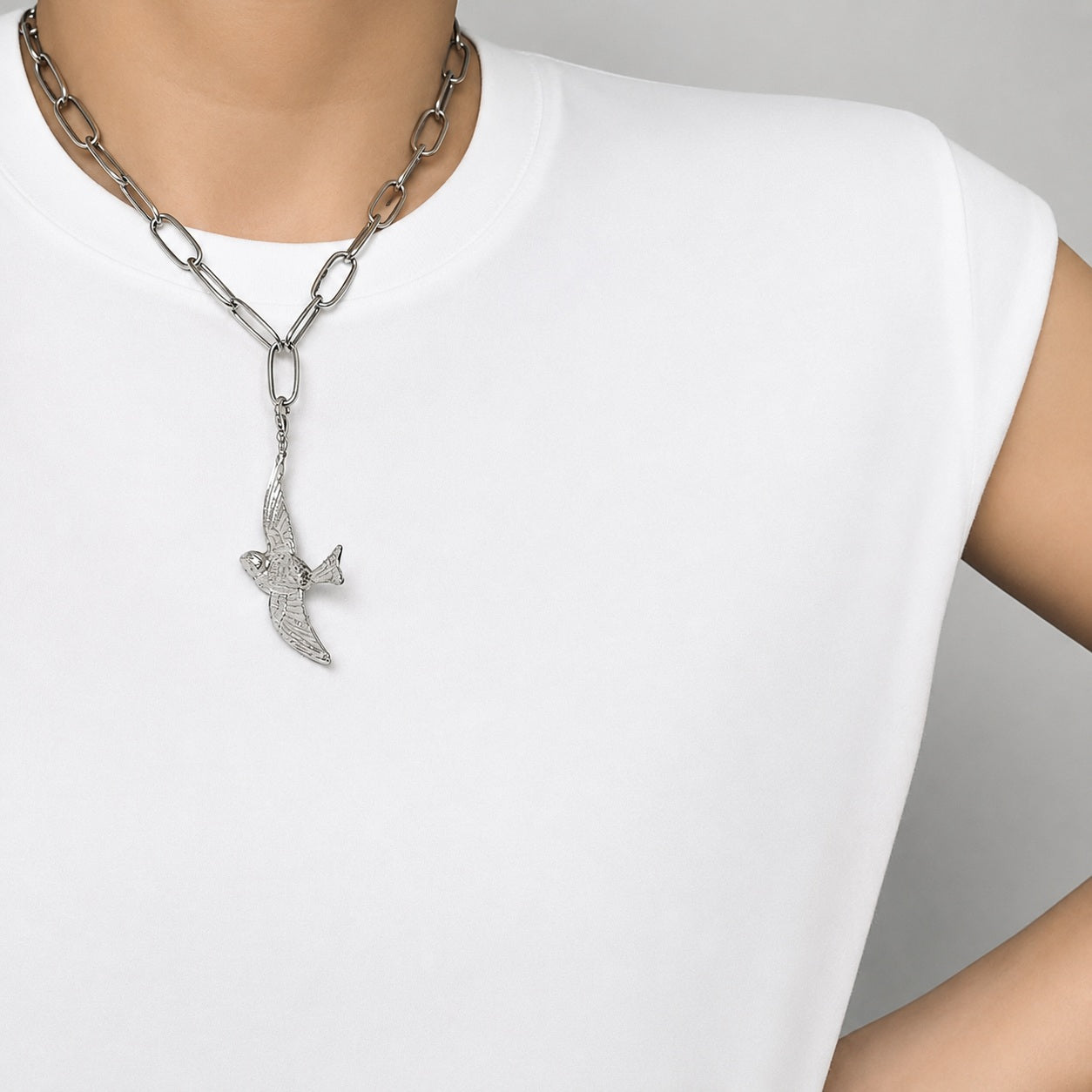 PEACE Charm Silber Anhänger