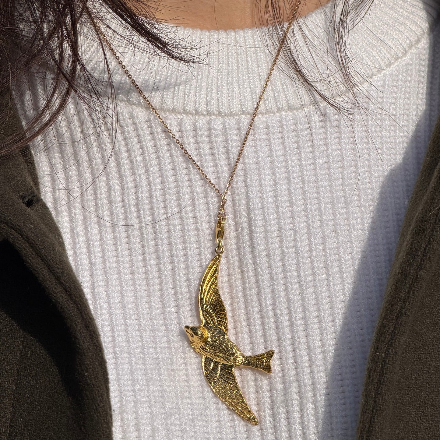 PEACE Charm Gold Anhänger