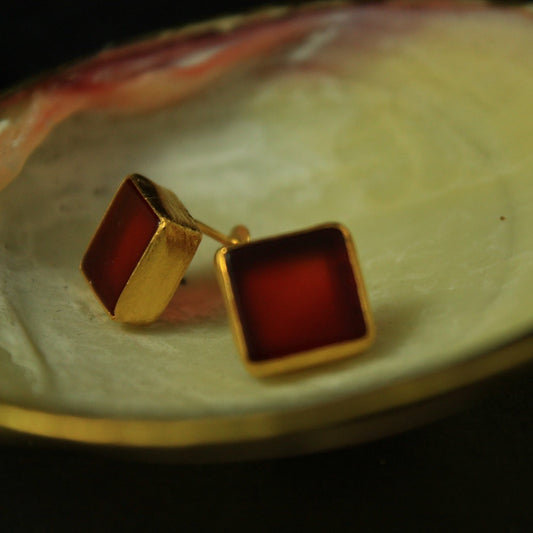 CORAL Ohrringe Gold