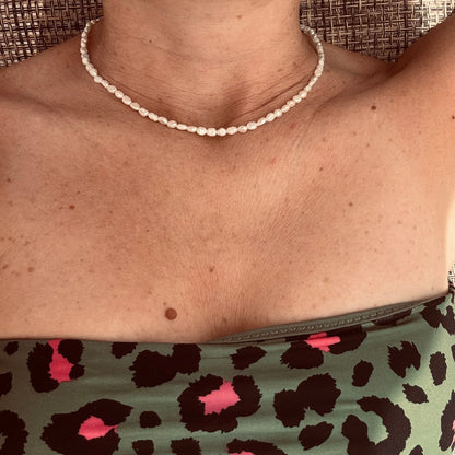 Perlenkette Silber by MYMigma