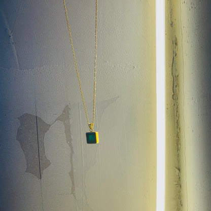 Edelstein grün Kette by MYMigma