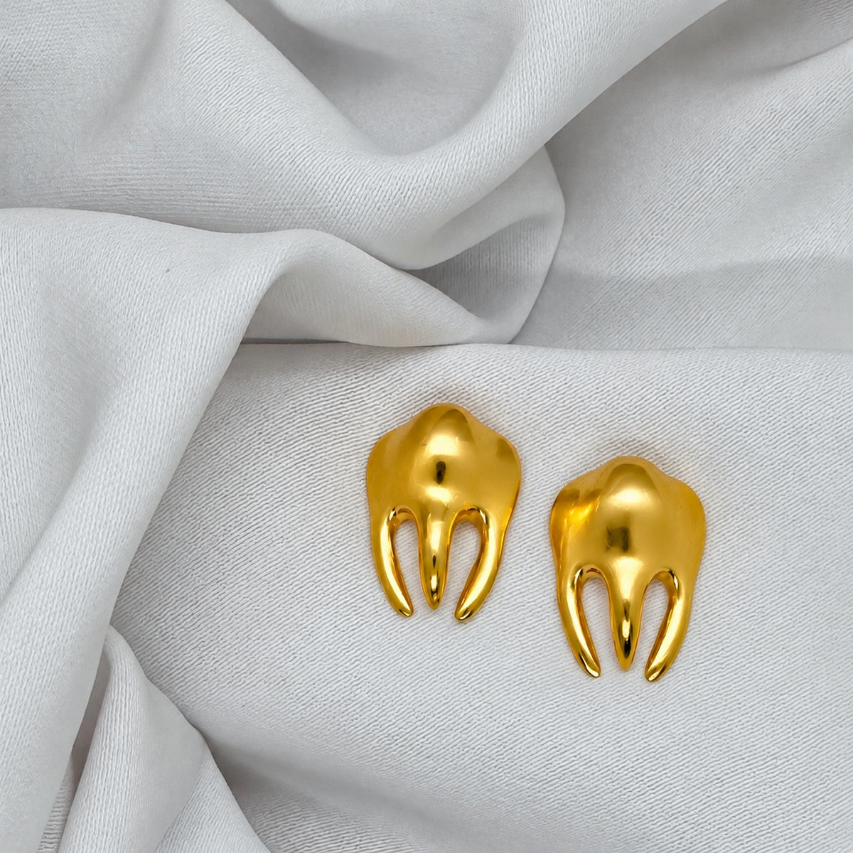 goldene statement ohrringe damen mymigma