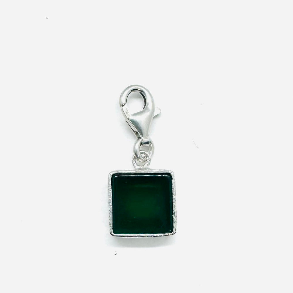JADE Charm Silber Anhänger